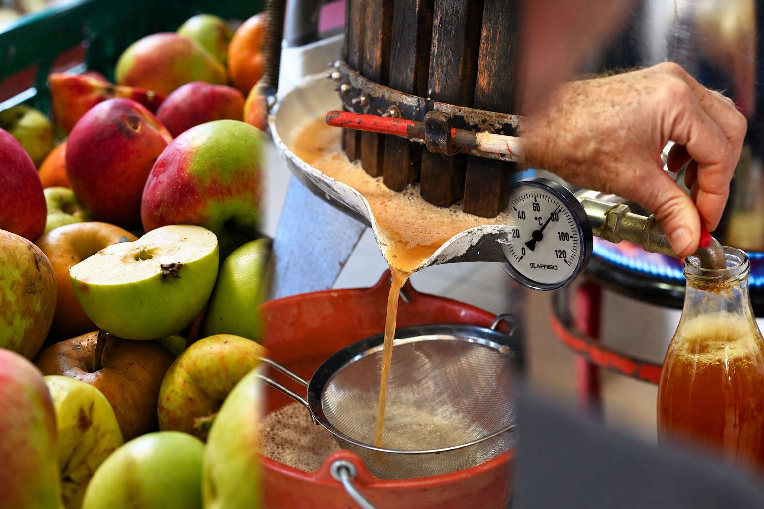photo transformation jus de pommes
