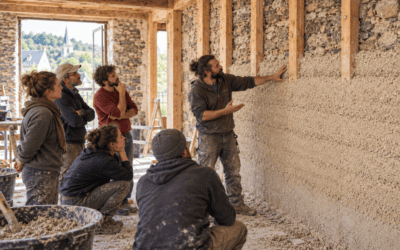 Chantier-école : apprenez à isoler en chaux-chanvre banché !